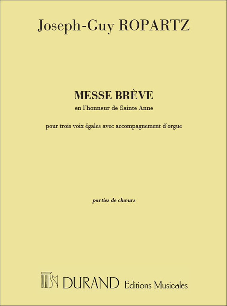 Messe Brève en L'Honneur de Sainte Anne